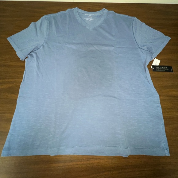 Men’s sz XL Banana Republic blue v neck t shirt - Picture 1 of 1